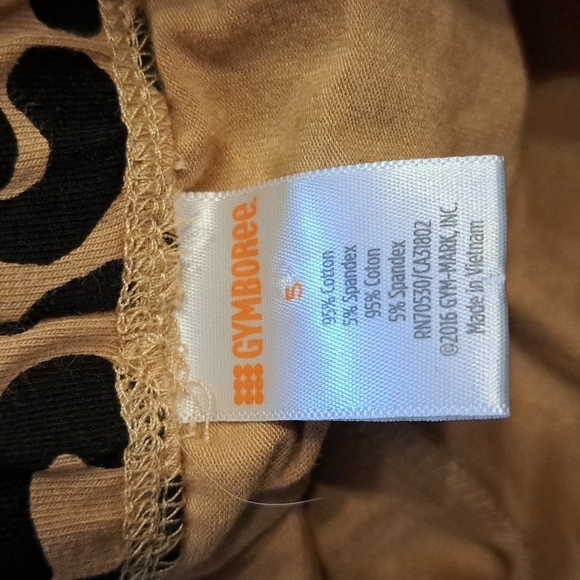 Gymboree girls size 5 Outlet shorts animal print tan & black NWOT - Picture 3 of 3